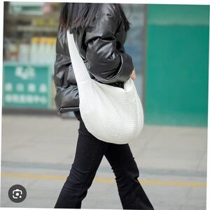 Large Hobo Style Cotton Slouchy Purse Bag